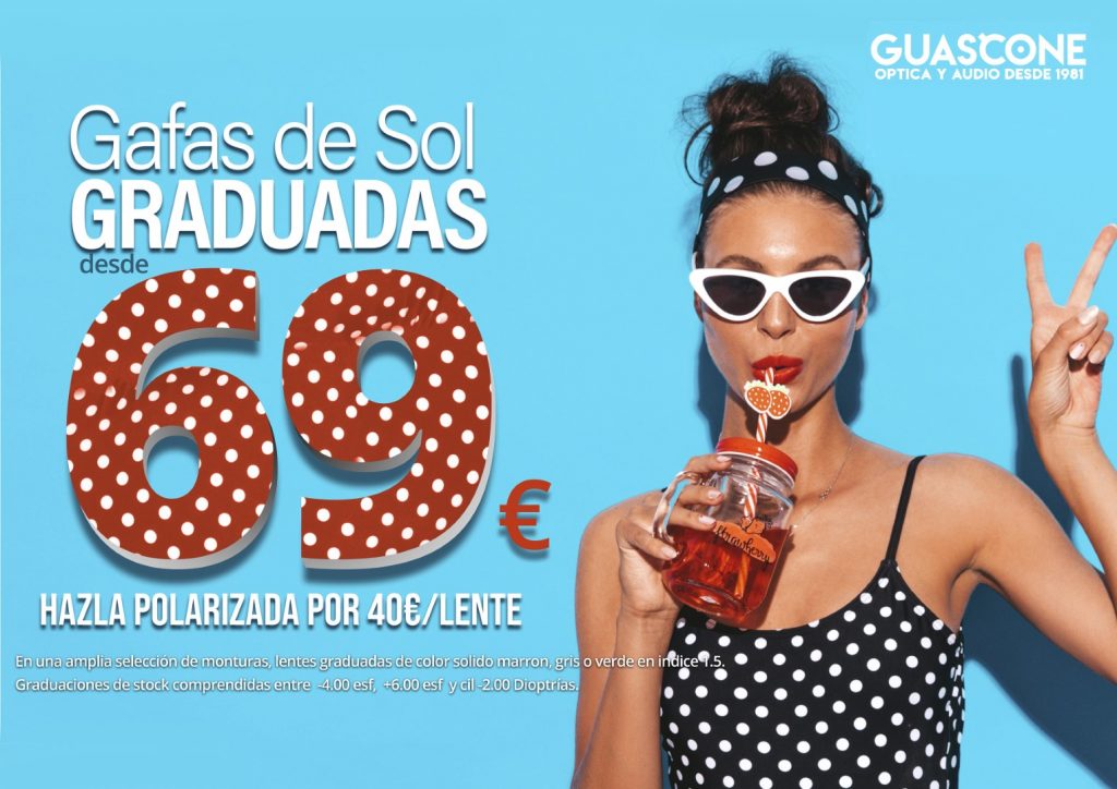 Oferta Gafas de Sol Graduadas por 69€ Guascone